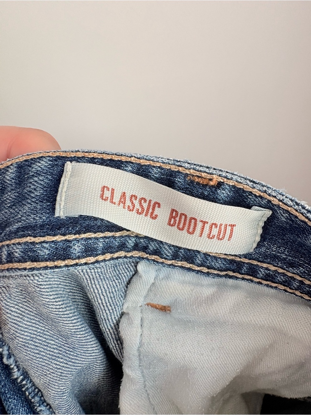EDDIE BAUER Upcycled Patchwork Y2K Bootcut Jeans Womens M Granola Boho Earthy - Picture 5 of 5